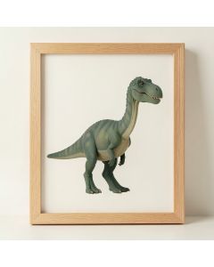 Falmacrilly Dinosaur Portrait - Brachiosaurus Mini Canvas Framed Art (synthetic illustration; no displayed measurements)