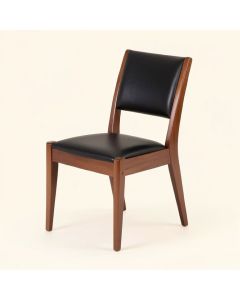 Carrol Ladder Back Side Chair In Black/Brown (synthetic illustration; no displayed measurements)