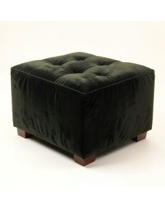 Broughton 34.5 '' Velvet Tufted Square Cocktail Ottoman (synthetic illustration; no displayed measurements)