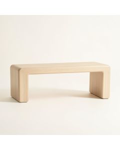 Summit Bridge Indoor Bench - Beige (synthetic illustration; no displayed measurements)