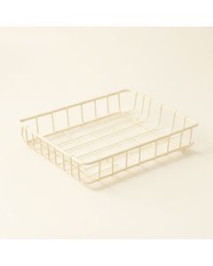 Hazel Bend Empty Under-Desk Cable Tray - Ivory (synthetic illustration; no displayed measurements)