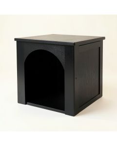 Cedar Bluff Empty Furniture-Style Litter Enclosure - Black (synthetic illustration; no displayed measurements)