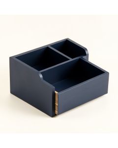 Rowan Arc Empty Coffee-Station Organizer - Navy (synthetic illustration; no displayed measurements)