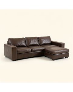 Marlon 102.5 '' Wide Faux Leather Sofa & Chaise (synthetic illustration; no displayed measurements)