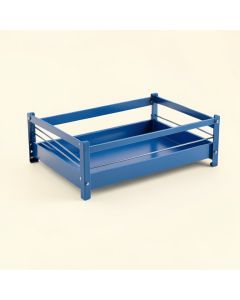 Flint Crossing Empty Under-Desk Cable Tray - Blue (synthetic illustration; no displayed measurements)