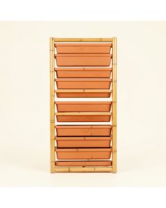 Dawn Canyon Empty Vertical Garden Frame - Terracotta (synthetic illustration; no displayed measurements)