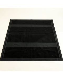 Field Crest Rectangular Outdoor Rug - Black (synthetic illustration; no displayed measurements)