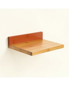 Bay Crest Wall-Mounted Cat Perch - Terracotta (synthetic illustration; no displayed measurements)