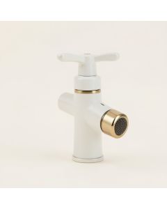 Heritage Widespread Bathroom Faucet With Brass Pop-Up Drain (synthetic illustration; no displayed measurements)