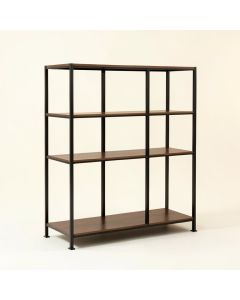 Elkan 70.8 '' X 70.8 '' Steel Etagere Bookcase (synthetic illustration; no displayed measurements)