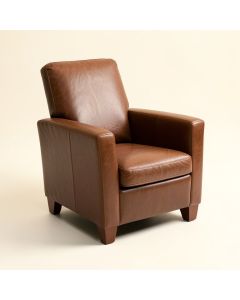 Footse Leather Arm Chair (synthetic illustration; no displayed measurements)