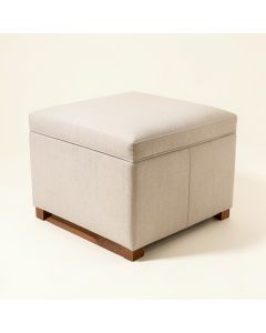 Ivey 13.75 '' Wide Tufted Square Footstool Ottoman (synthetic illustration; no displayed measurements)