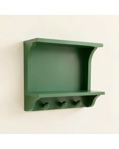 Oak Branch Wall-Mounted Entryway Organizer Shelf - Green (synthetic illustration; no displayed measurements)