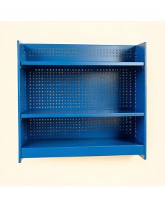 Willow Crest Empty Wall-Mounted Tool Organizer Panel - Blue (synthetic illustration; no displayed measurements)