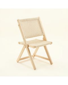 Summit Bend Folding Outdoor Chair - Ivory (synthetic illustration; no displayed measurements)
