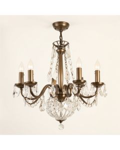 Karsyn 6 - Light Unique / Statement Tiered Chandelier With Crystal Accents (synthetic illustration; no displayed measurements)