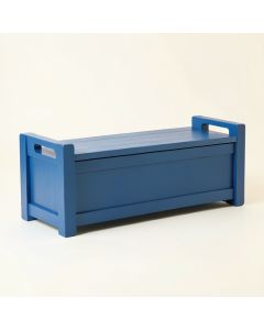 Reed Dale Narrow Outdoor Storage Bench - Blue (synthetic illustration; no displayed measurements)