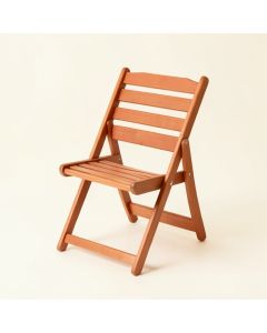 Wren Bridge Folding Outdoor Chair - Terracotta (synthetic illustration; no displayed measurements)