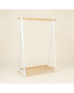 Juniper Bluff Empty Garment Rack - White (synthetic illustration; no displayed measurements)