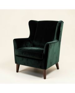 Brutus 27.6 '' Wide Velvet Wingback Chair (synthetic illustration; no displayed measurements)