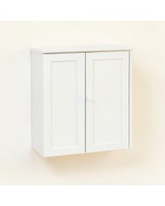 Birch Bend Wall-Mounted Laundry Cabinet - White (synthetic illustration; no displayed measurements)