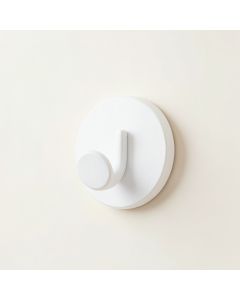 Laurel Arc Wall-Mounted Robe Hook - White (synthetic illustration; no displayed measurements)