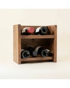 Stowe 5 Bottle Solid Wood Wall Mounted Wine & Glass Rack (synthetic illustration; no displayed measurements)