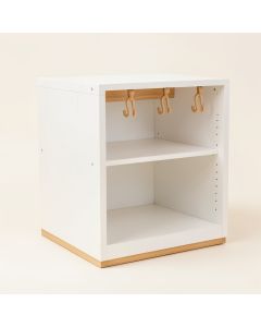 Lake Bend Empty Mug-Storage Cabinet Insert - White (synthetic illustration; no displayed measurements)
