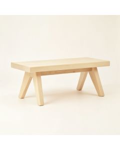 Stone Bend Indoor Bench - Ivory (synthetic illustration; no displayed measurements)