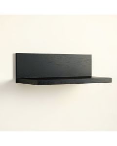 Maple Crest Wall-Mounted Shelf - Black (synthetic illustration; no displayed measurements)