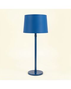 Ridge Brook Floor Lamp With A Plain Fabric Shade - Blue (synthetic illustration; no displayed measurements)