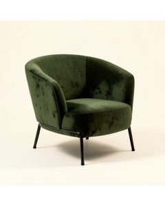 Larkin 30 '' Wide Velvet Papasan Chair (synthetic illustration; no displayed measurements)