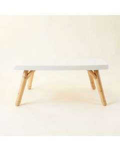 Hill Crossing Indoor Bench - White (synthetic illustration; no displayed measurements)