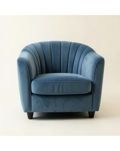 Cliff Bend Upholstered Armchair - Blue (synthetic illustration; no displayed measurements)