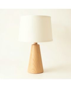 Harbor Crossing Table Lamp With A Plain Fabric Shade - Ivory (synthetic illustration; no displayed measurements)