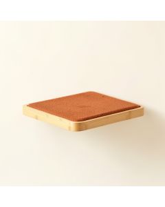 Rowan Crest Wall-Mounted Cat Perch - Terracotta (synthetic illustration; no displayed measurements)