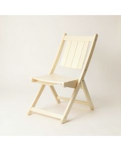 Ridge Arc Folding Outdoor Chair - Cream (synthetic illustration; no displayed measurements)