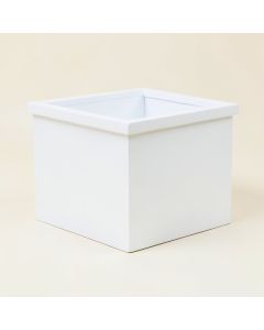 Laurel Branch Closed Outdoor Storage Box - White (synthetic illustration; no displayed measurements)