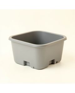 Alder Bridge Empty Railing Planter With Integral Brackets - Gray (synthetic illustration; no displayed measurements)