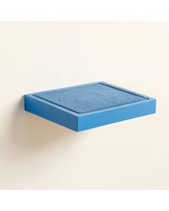Sage Crest Wall-Mounted Cat Perch - Blue (synthetic illustration; no displayed measurements)