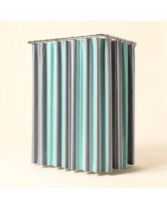 Merrick Striped Single Shower Curtain (synthetic illustration; no displayed measurements)