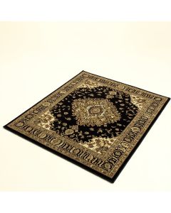Ottis Oriental Oriental Black/Tan Area Rug (synthetic illustration; no displayed measurements)