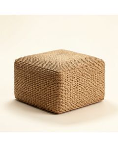 Woven Pouf (synthetic illustration; no displayed measurements)