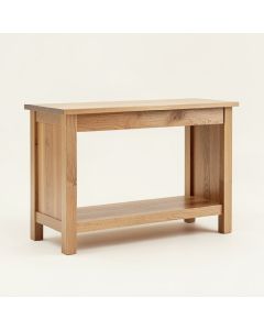 Meldrum Solid Wood Console Table (synthetic illustration; no displayed measurements)