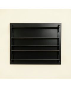 Bay Branch Empty Wall-Mounted Tool Organizer Panel - Black (synthetic illustration; no displayed measurements)