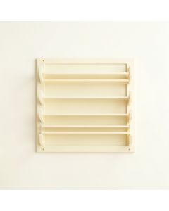 Brook Dell Empty Wall-Mounted Tool Organizer Panel - Ivory (synthetic illustration; no displayed measurements)