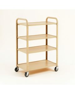 Cedar Bluff Empty Rolling Workshop Cart - Beige (synthetic illustration; no displayed measurements)