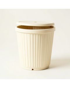 Vale Bluff Closed Garden Compost Bin - Cream (synthetic illustration; no displayed measurements)