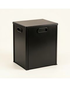 Elm Bridge Closed Outdoor Storage Box - Black (synthetic illustration; no displayed measurements)