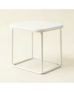 River Bridge Compact Balcony Table - White (synthetic illustration; no displayed measurements)